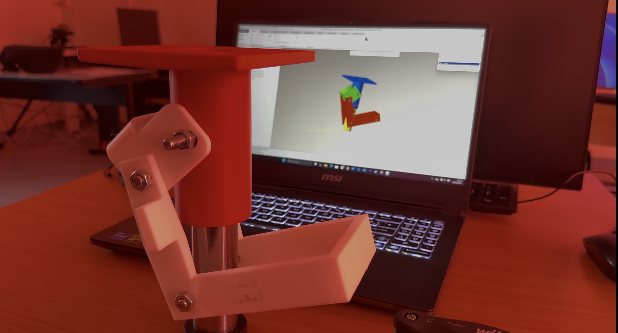 Maquette 3D de la genouillère