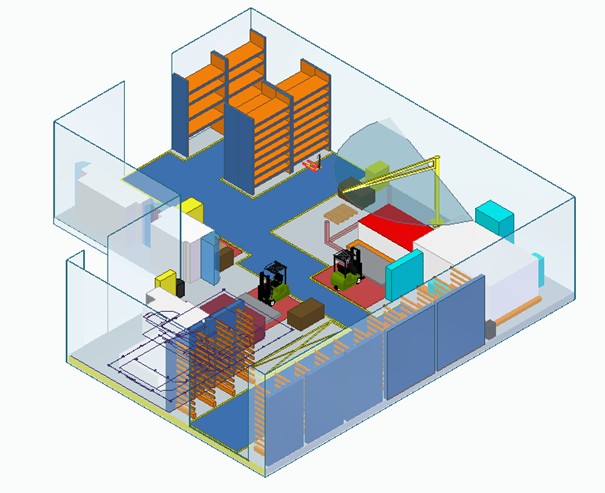 Nouvelle implantation 3D (CAO SolidEdge)